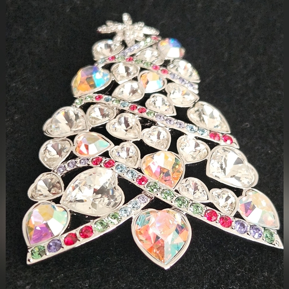 2007 Swarovski Crystal Rockefeller Center Retired Christmas Tree Brooch - Picture 11 of 11